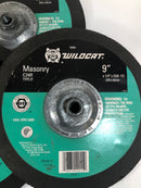 Wildcat 9" Masonry Grinding Wheel C24R (Lot of 7)
