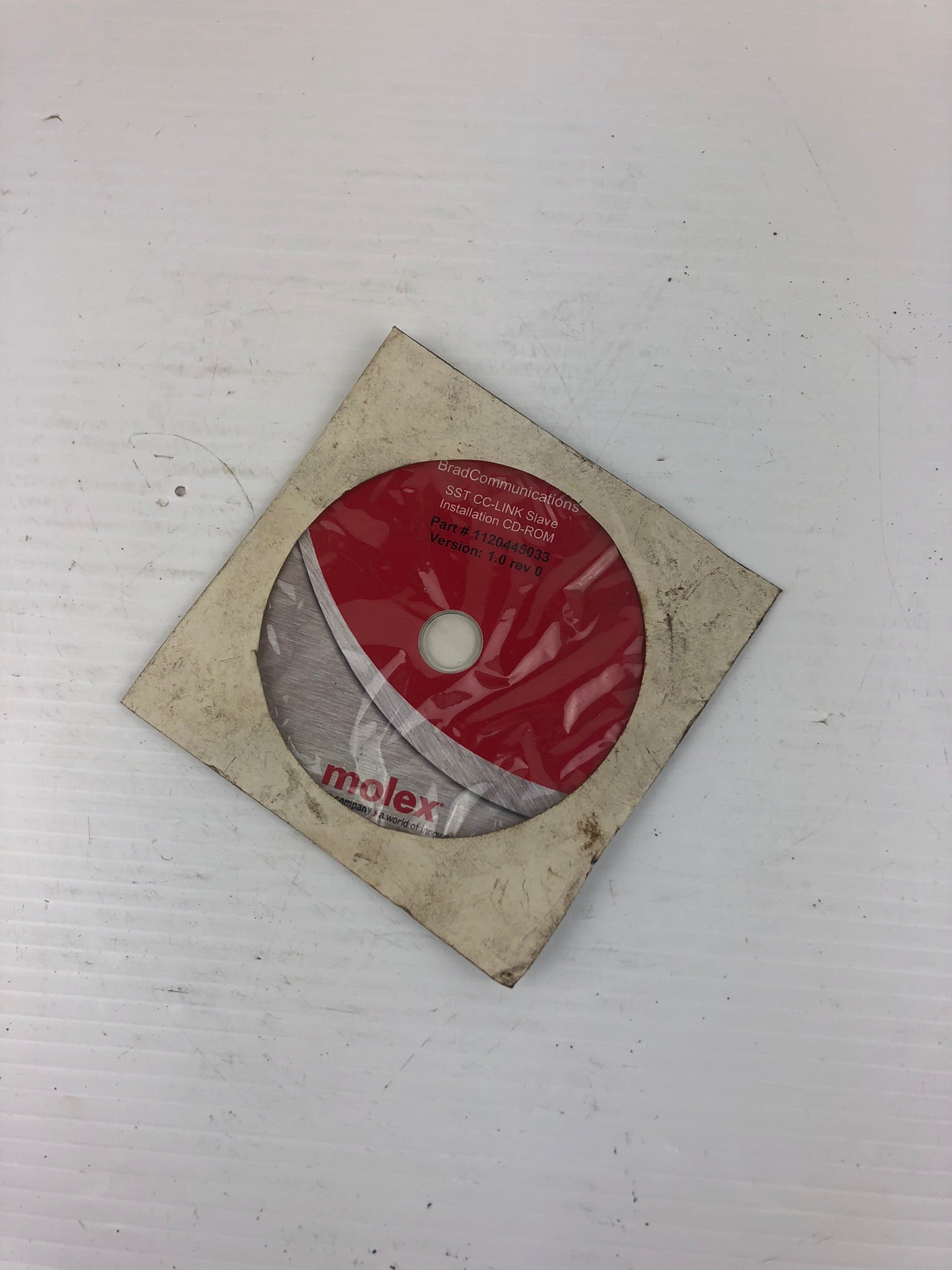 Molex 1120445033 Brad Communications SST CC-Link Slave Installation CD-ROM