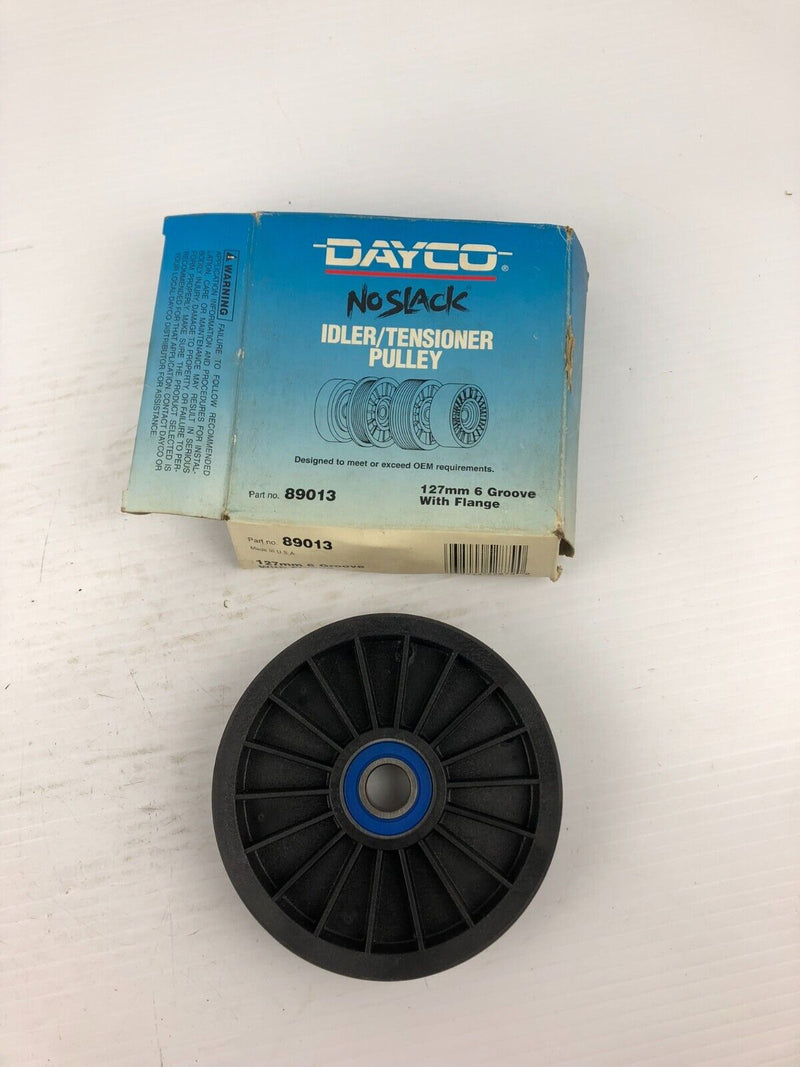 Dayco 89013 No Slack Idler/Tensioner Pulley 127mm 6 Groove with Flange