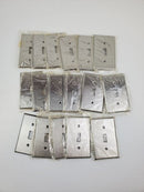 Single Switch Stainless Wall Plate Covering No Hardware Included (Lot of 17)