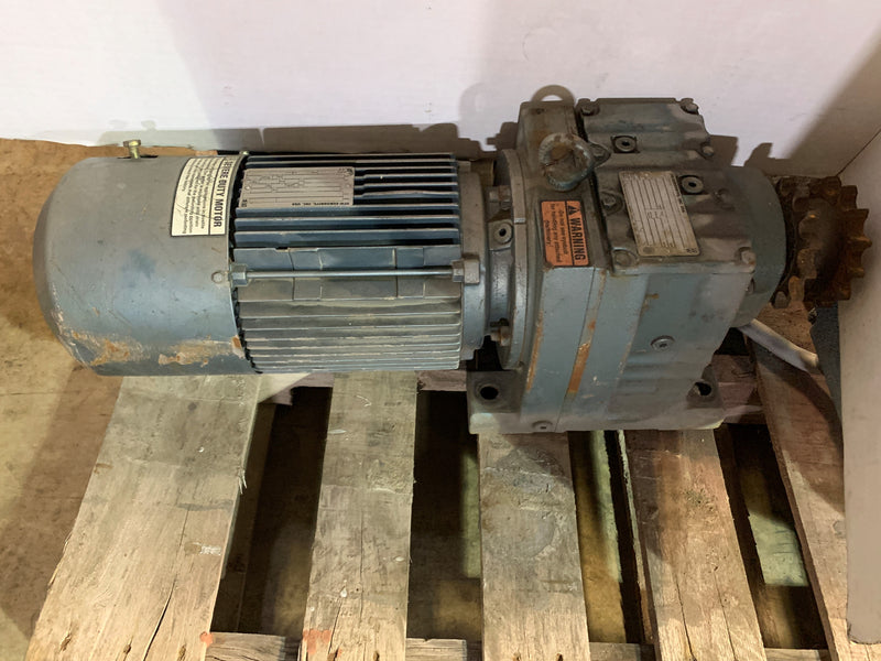 SEW DFT100LS4BM64HR-KS Eurodrive Gearmotor 3HP 1720 RPM