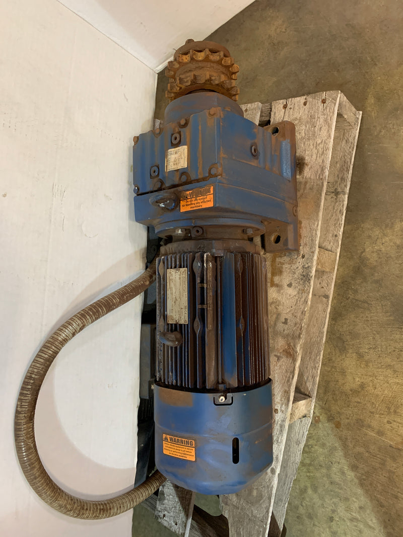 SEW Eurodrive R77DRE100L4BE5HR/DH Gearmotor 3HP 60Hz