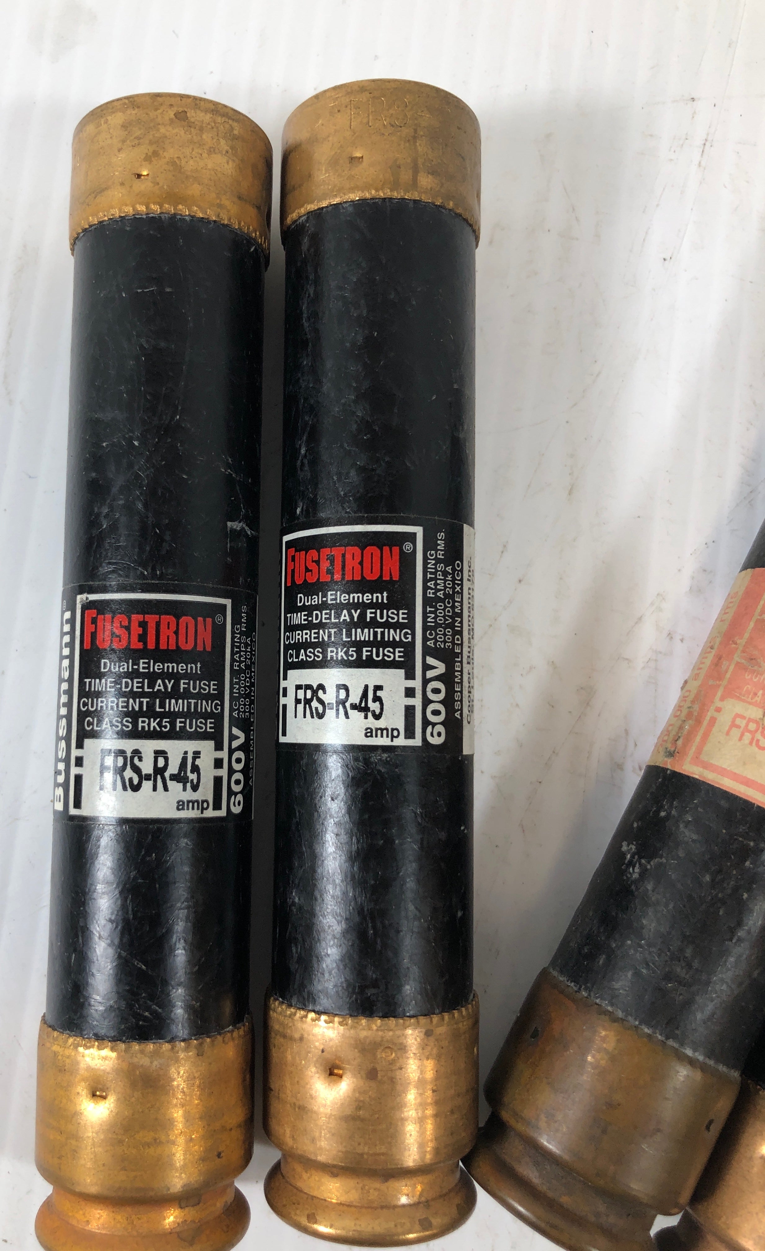 Fusetron FRS-R-45 Fuse - Lot of 4