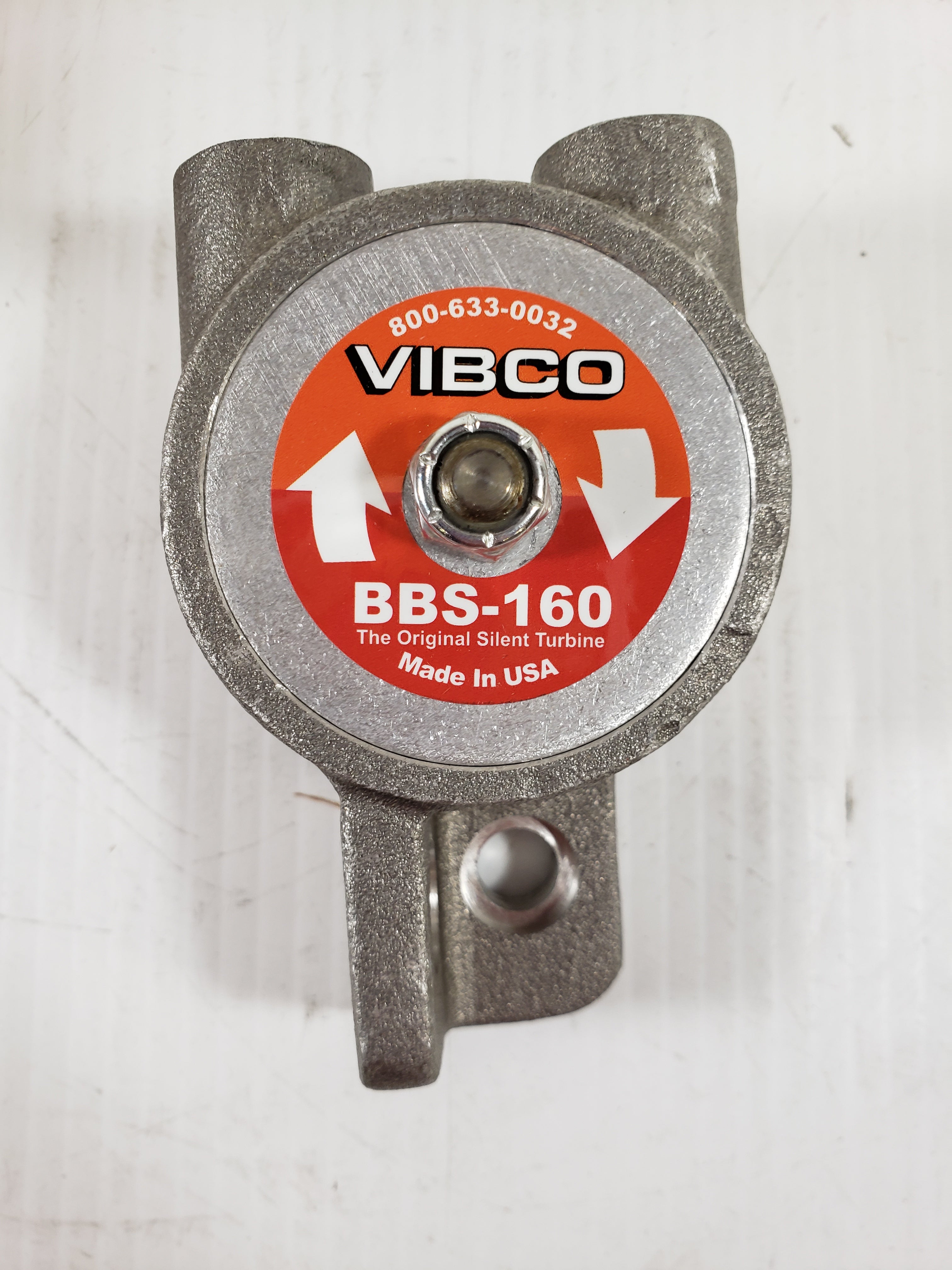 VIBCO BBS-160 Silent Turbine Pneumatic Vibrator 80 PSI 160 Lbs. 9000 RPM