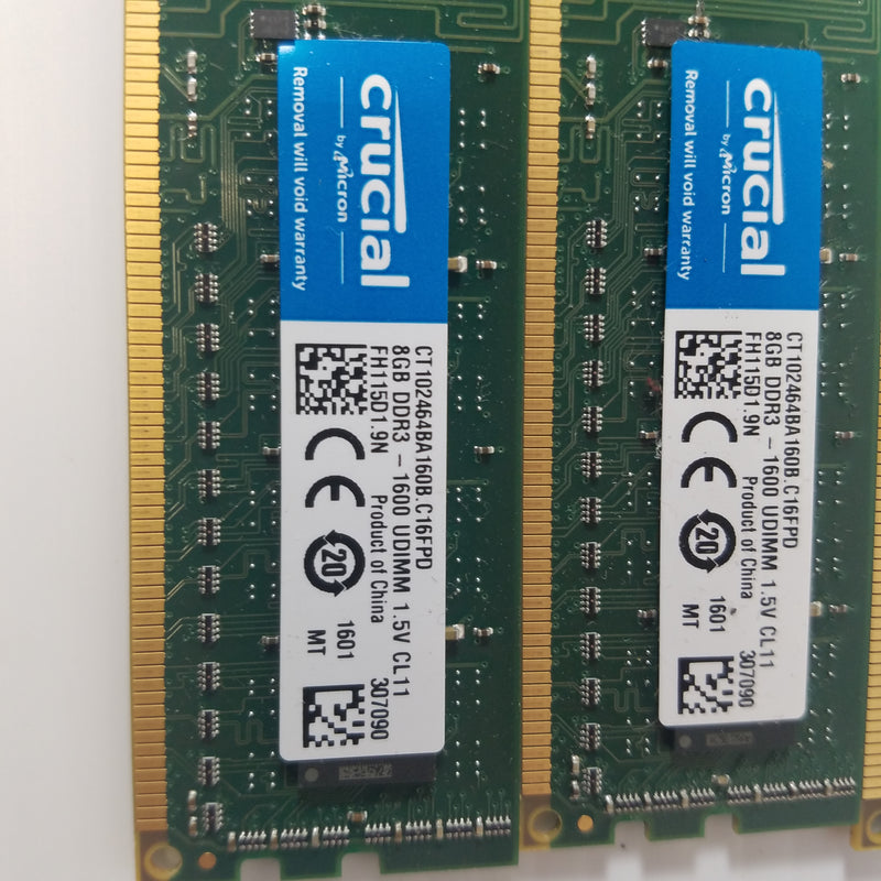 Crucial Ram 8gb Ddr3 1600 Crucial 8GB DDR3-1600 PC3-12800 Desktop RAM