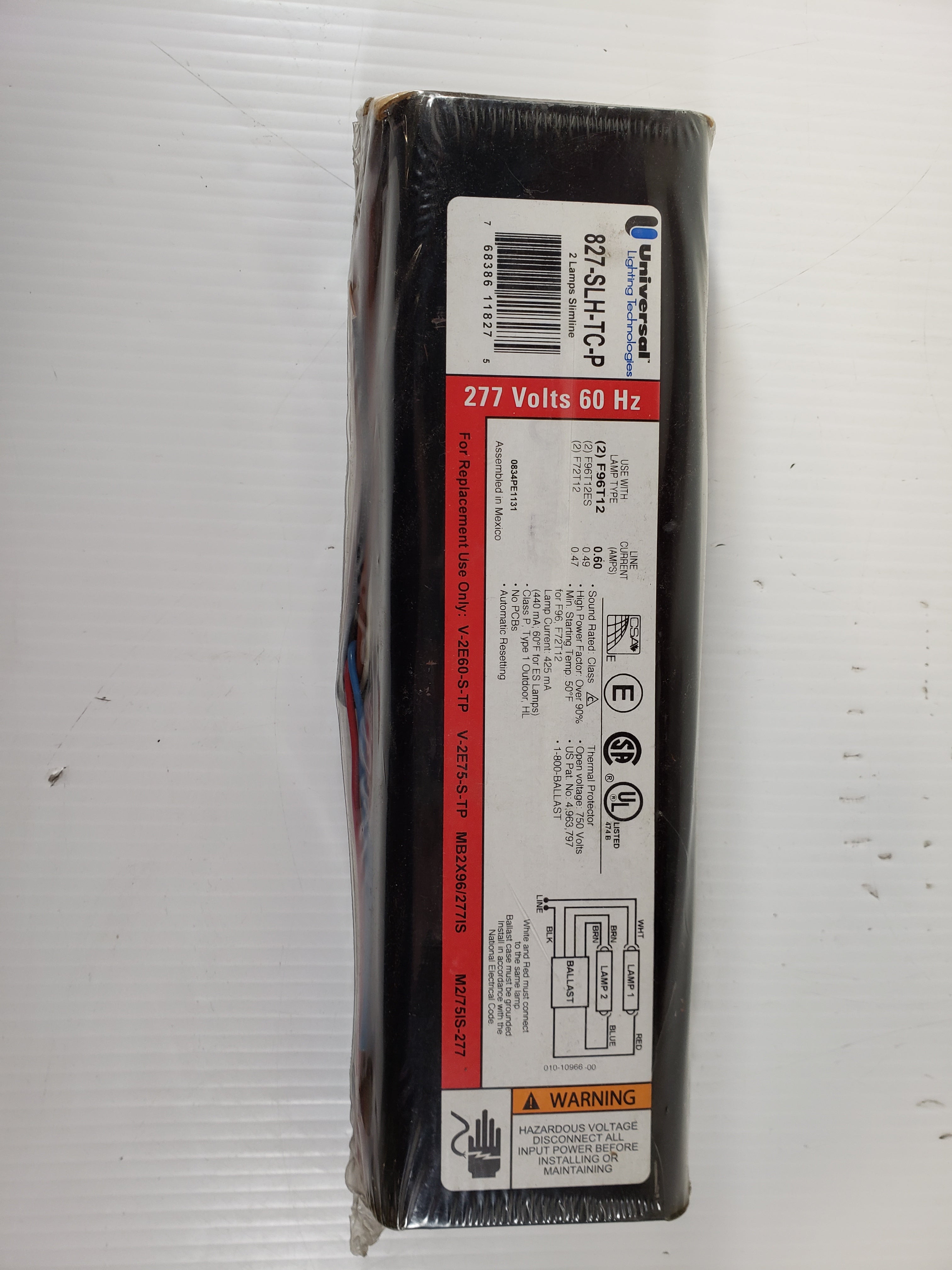 827-SLH-TC-P Universal Lighting Technologies Ballast