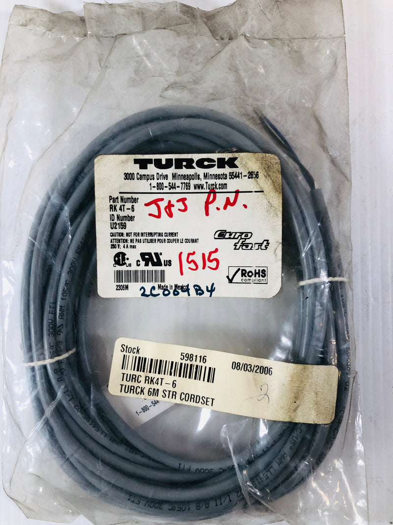 Turck Cordset Cable RK 4T-6