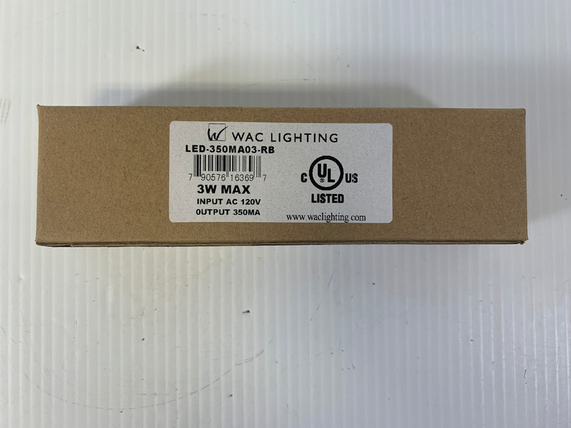 WAC Lighting LED-350MA03-RB Power Unit 120V 0.1A Max