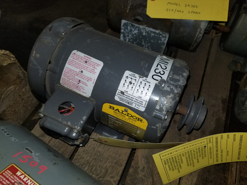 Baldor M3461 3-Phase 1/2HP Electric Motor