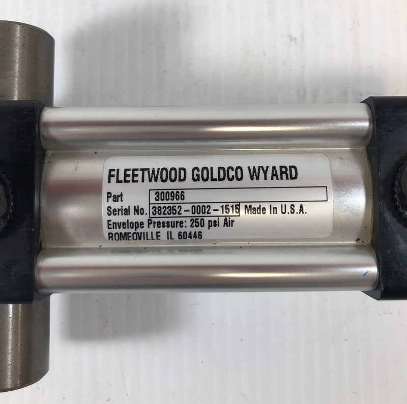 Fleetwood Goldco Wyard 300966 Pneumatic Air Cylinder 250 PSI