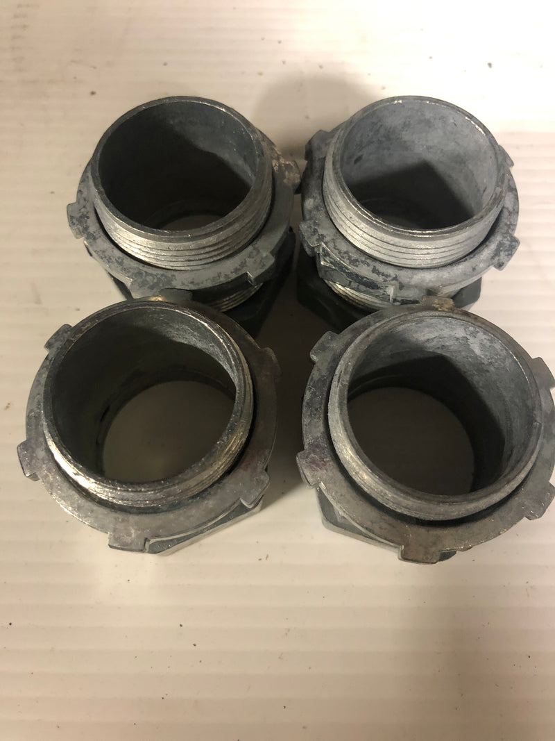 Conduit Compression Threaded Coupler TC-214 1-1/4" Lot of 4