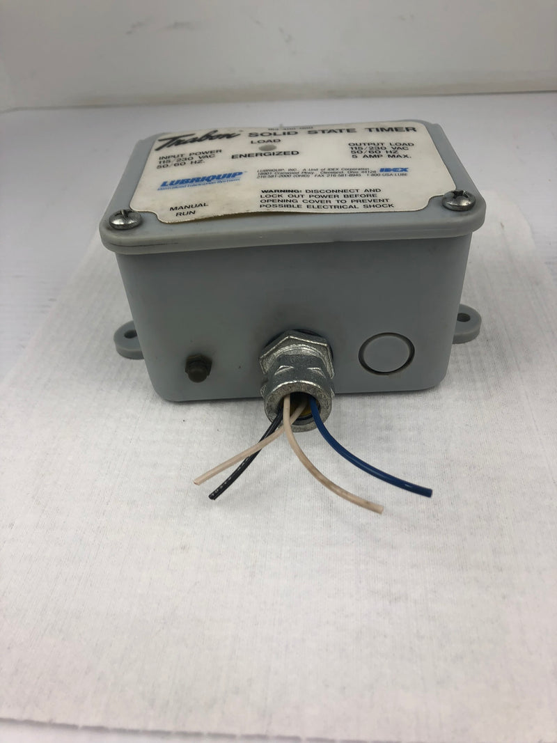 Trabon 163-400-000 Solid State Timer 115/230 VAC 50/60 Hz