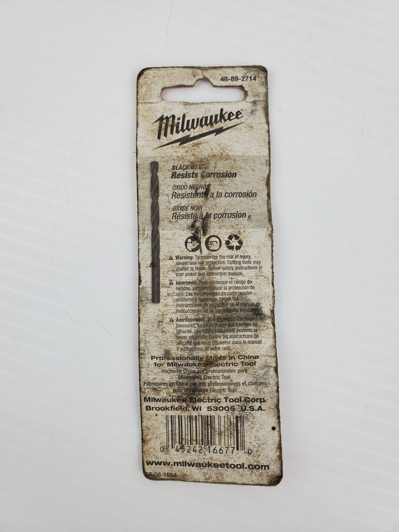 Milwaukee 48-89-2714 Thunderbolt Black Oxide Drill Bit 1/8" 3,18mm