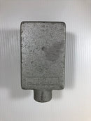 Crouse Hinds FD1 Single Gang Cast Device Outlet Electrical Junction Box 1/2"