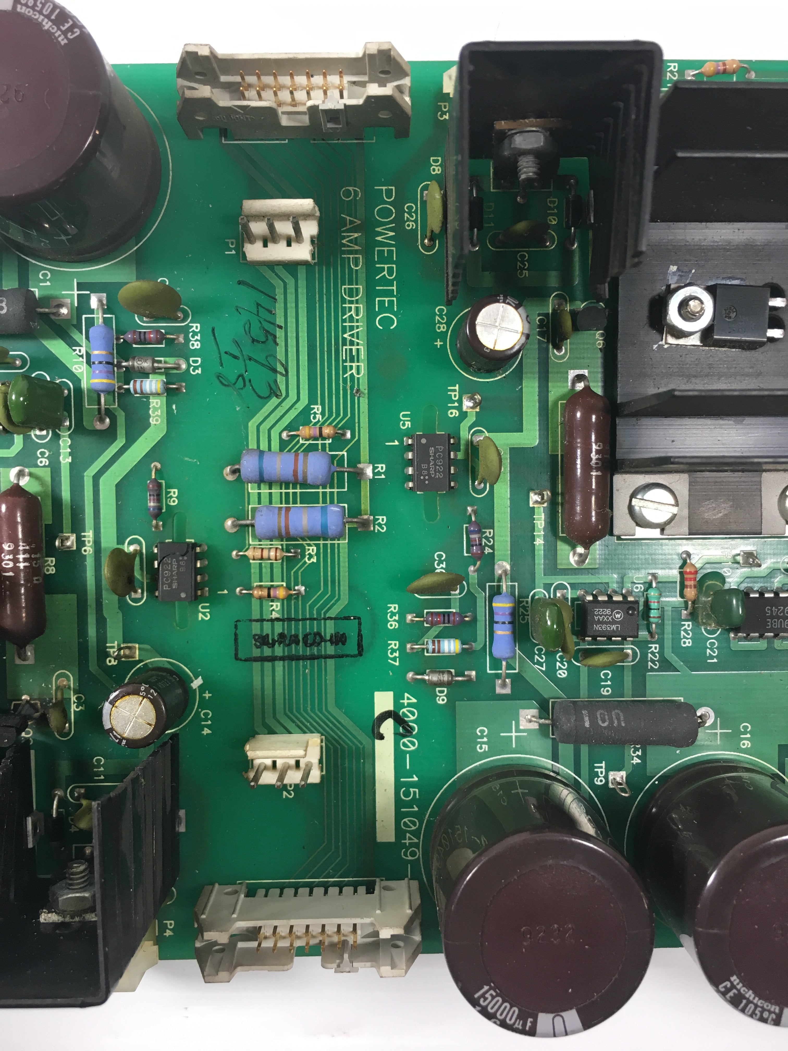 Powertec Driver Board 4000-151049-C PC Board 6 Amp