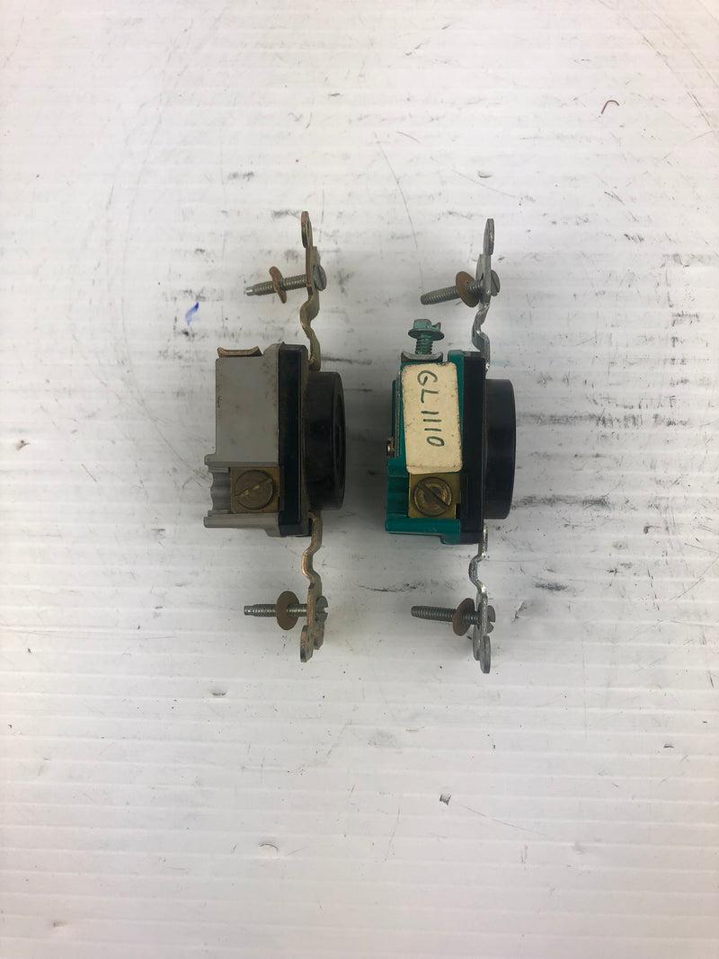 GE General Electric 15A 250 3 Phase Receptacle Lot of 2