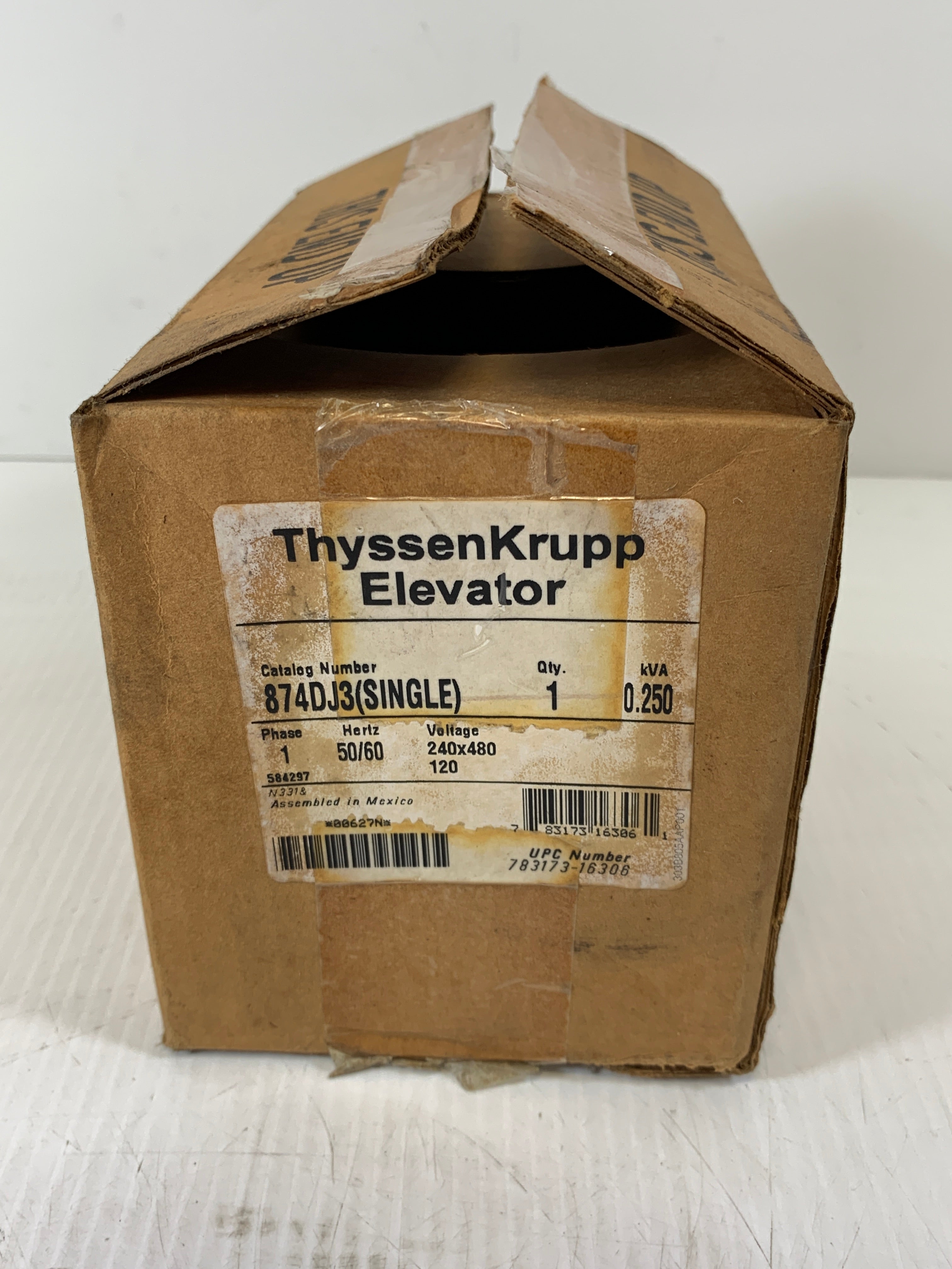 Thyssen Krupp 874DJ3 Elevator Transformer 0.250kVA 1PH