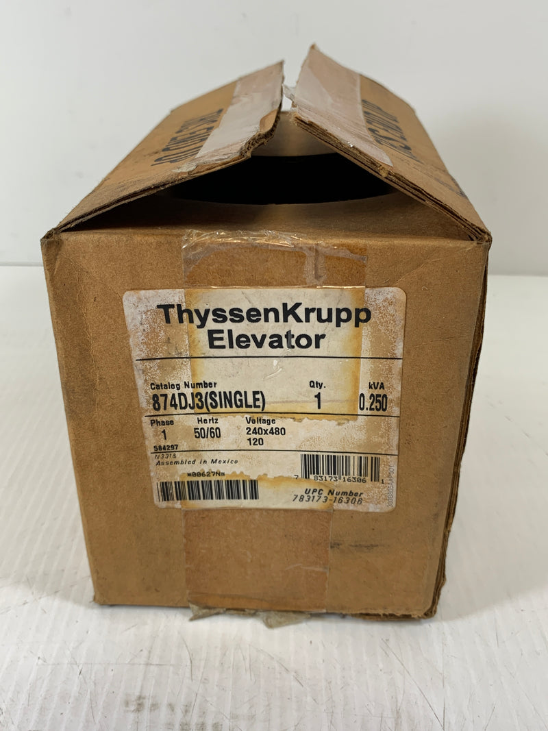 Thyssen Krupp 874DJ3 Elevator Transformer .250 KVA