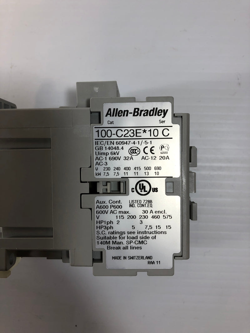 Allen-Bradley 100-C23EJ10 Series C Contactor 100C23EJ10