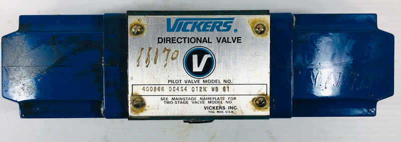 Vickers Directional Valve 400866 DG4S4 012N WB 51