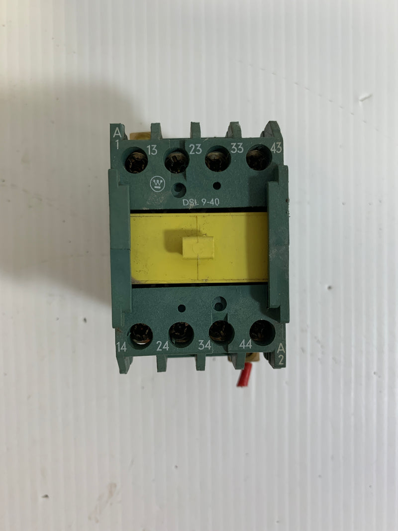 Westinghouse DSL9-40 Contactor 10 Amp