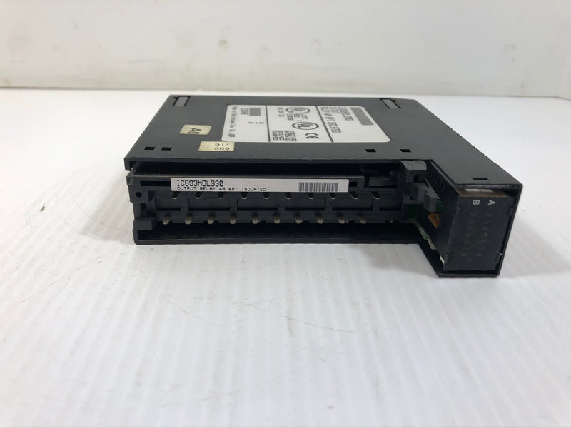 GE Fanuc IC693MDL930D Output Relay Module 4A 8PT Isolated