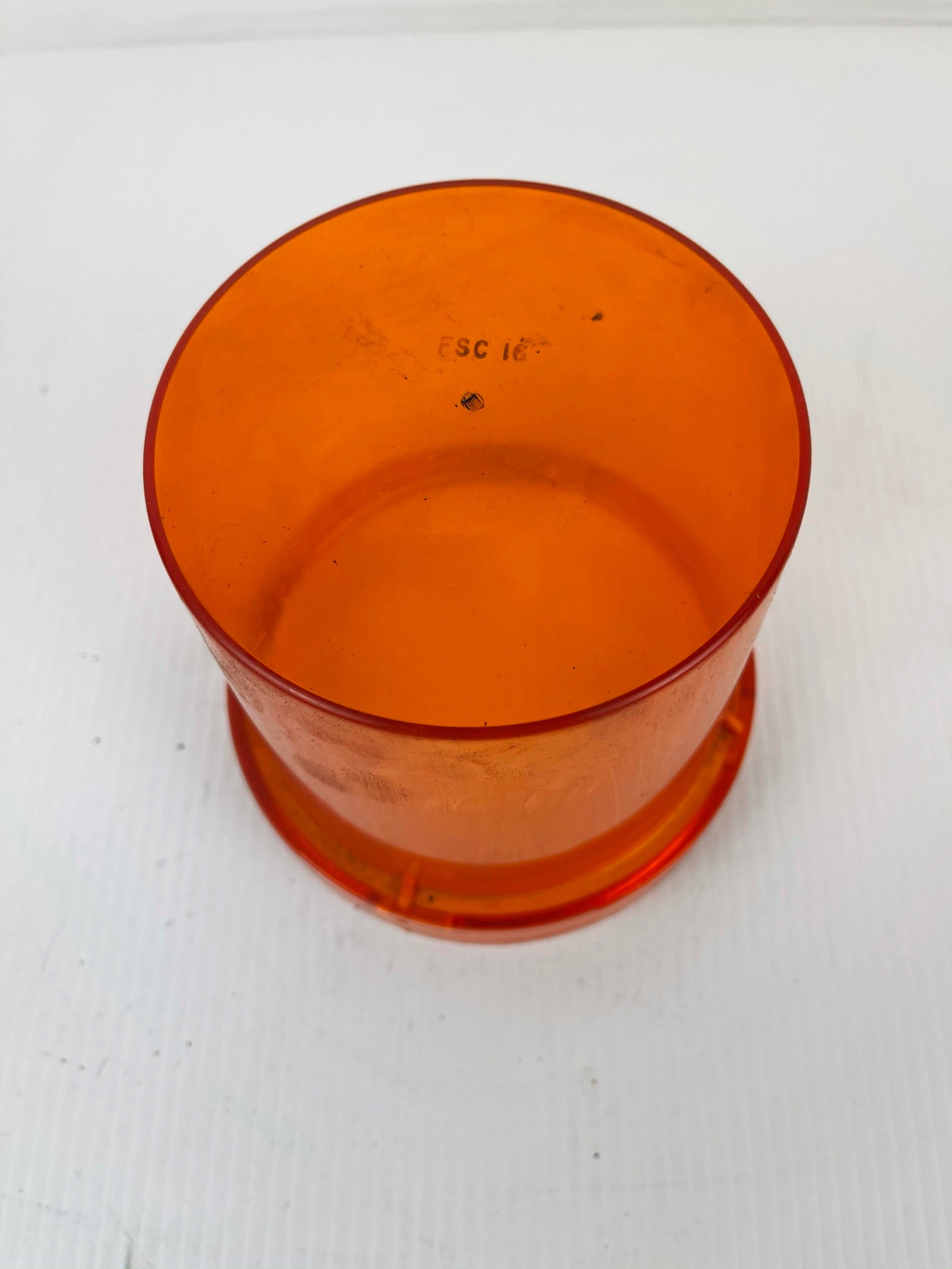 Orange Beacon FSC16 Lens Light Cover Twist Lock 5" Tall