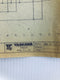 Yaskawa Drawing M191B Control Panel For NC Lathe A.C. Magnetics