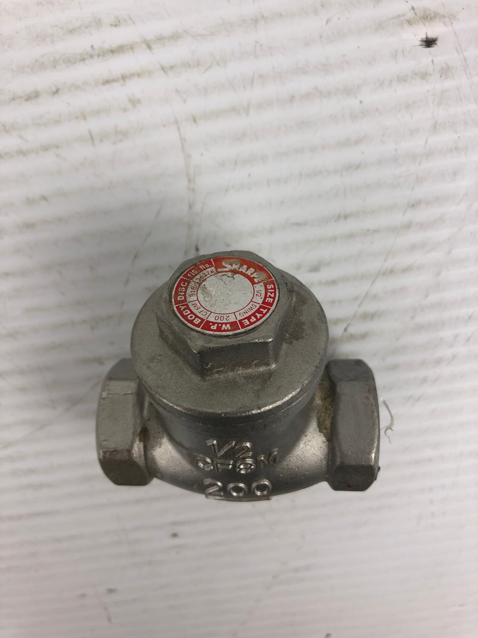 Sharpe 1/2 CF8M 200 Threaded Stainless Steel Check Valve