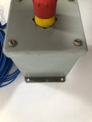 Enclosure Box with Wired Control Push Button 4-1/8" Square x 5" Metal
