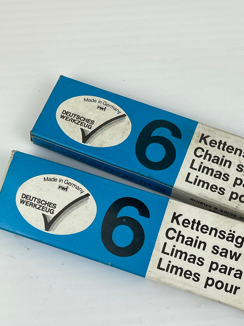 PFERD Kettensagefeilen Chainsaw File No. 412 200 x 4,5 mm 8" x 11/64" Box of 6