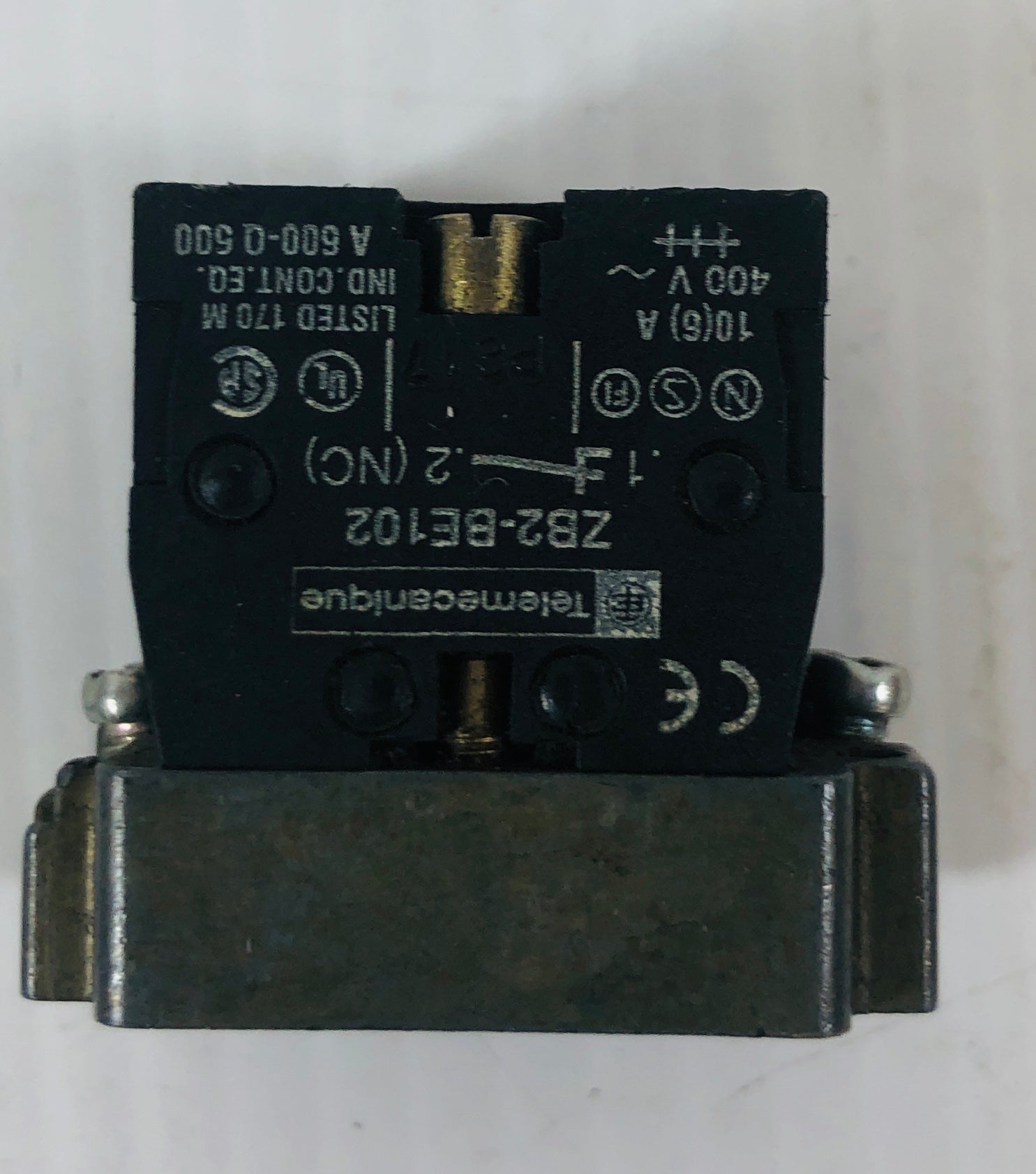 Telemecanique Contact Block (Lot of 2) ZB2-BE102