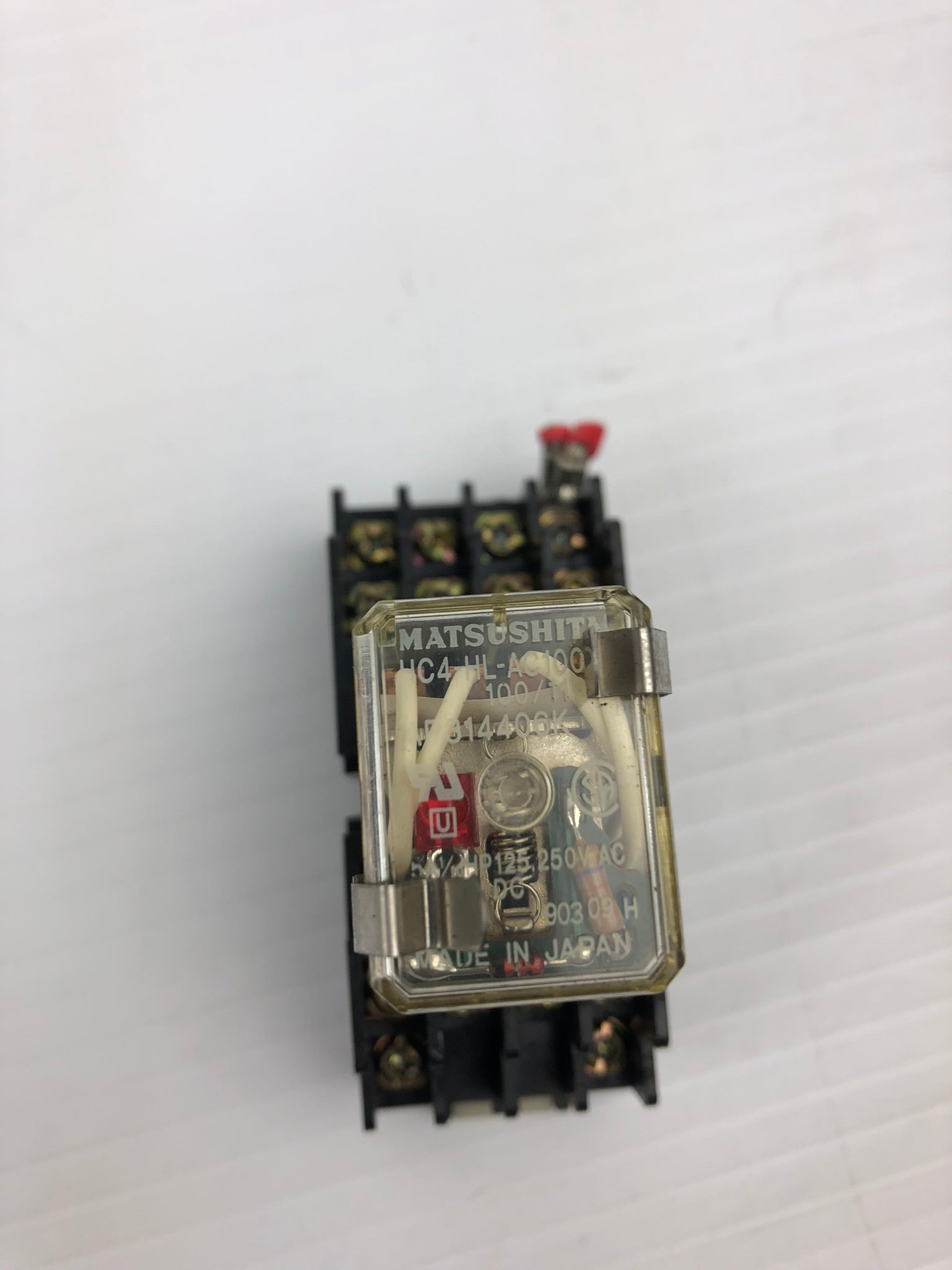 Matsushita HC4-HL Relay with Base HC4-SFD-K AC100V 100/110 125/250V