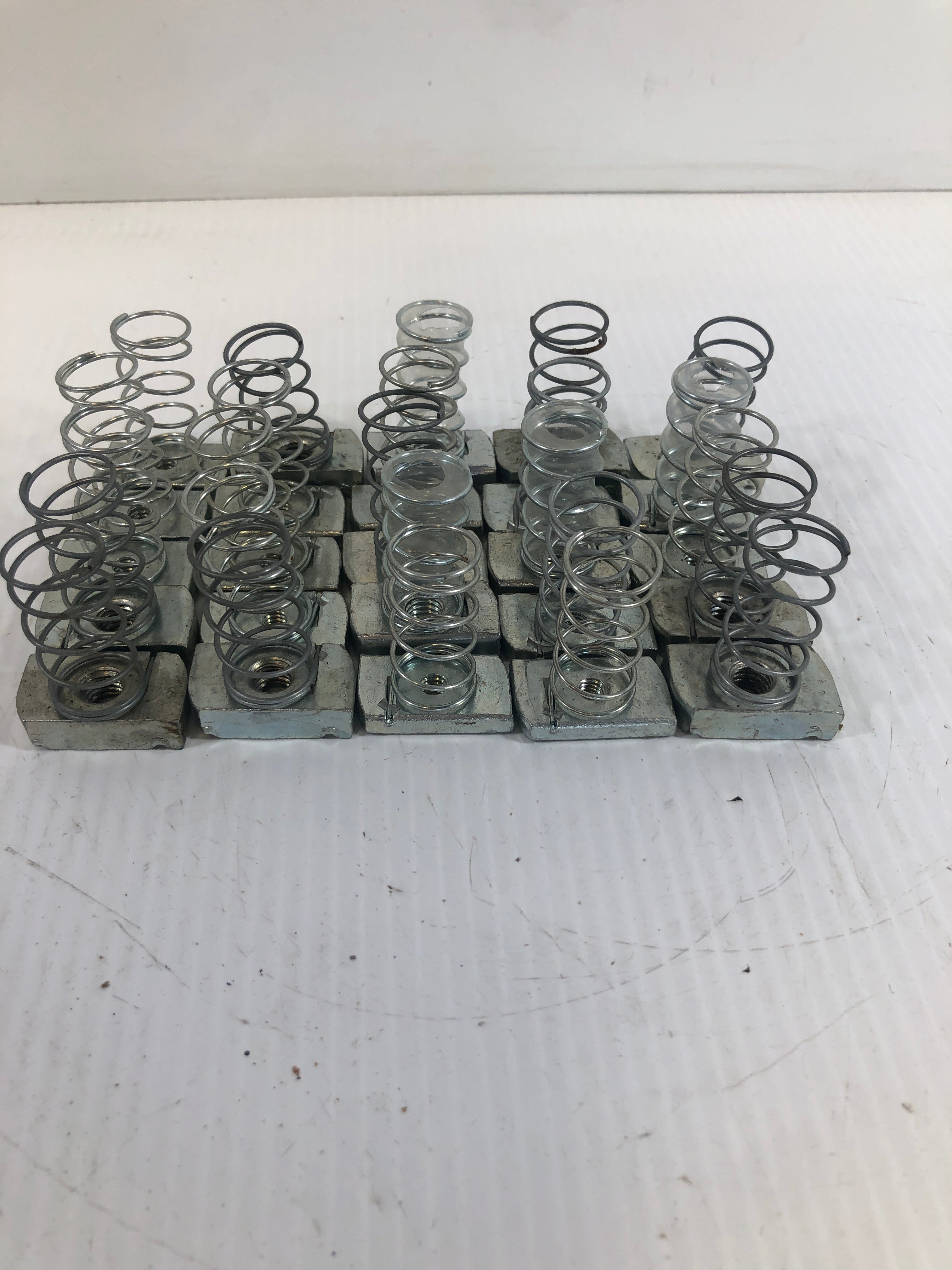 Cooper B-Line N228-ZN-3/8 Steel Plated Spring Nut Lot of 25