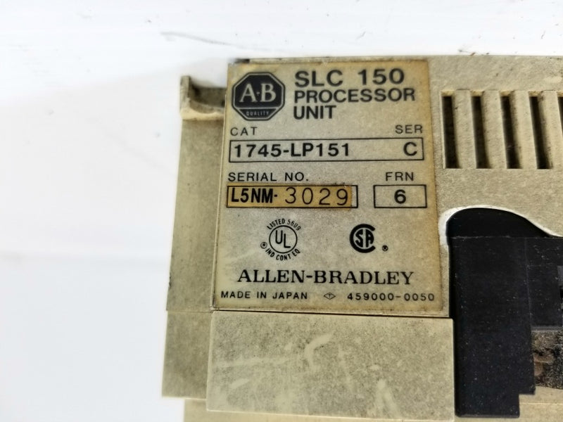 Allen Bradley SLC 150 Processor Unit 1745-LP151 Series C