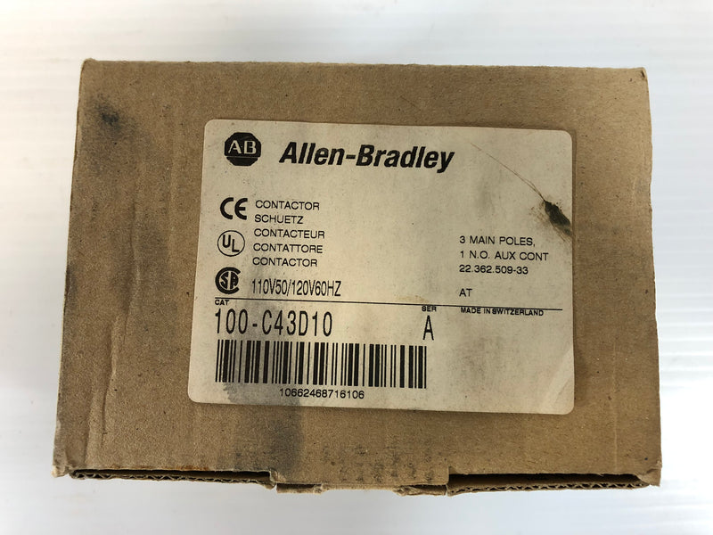 Allen-Bradley 100-C43D10 Series A Contactor