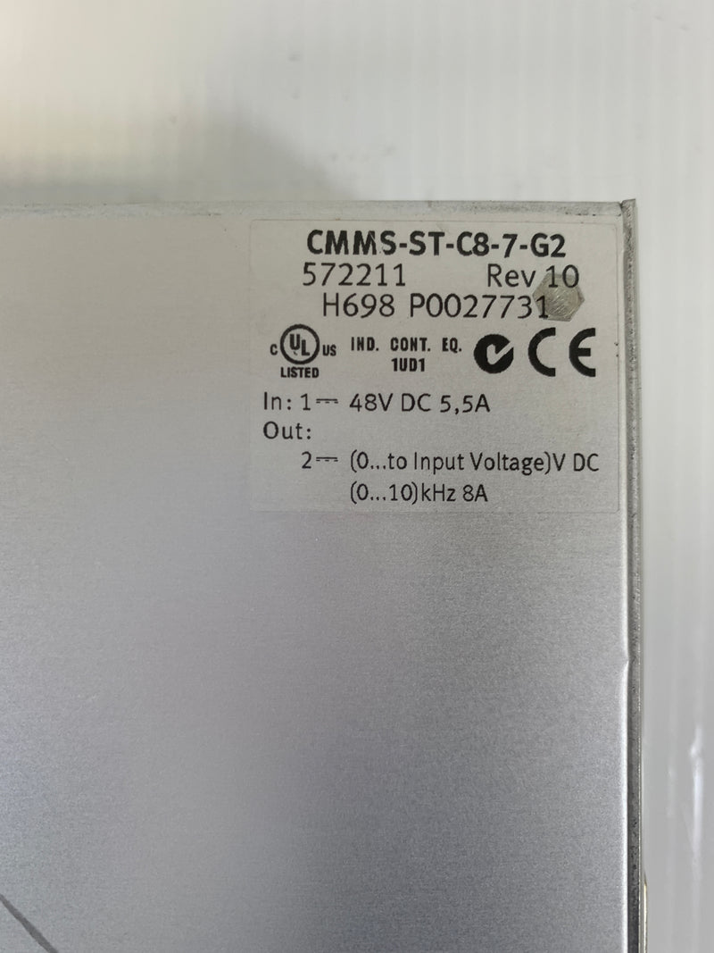 Festo CMMS-ST-C8-7-G2 Motor Controller 5A 48VDC