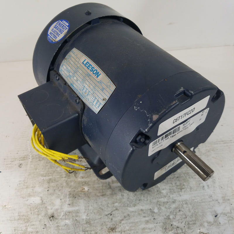 Leeson C6T17FB2D 1HP 3 Phase Electric Motor