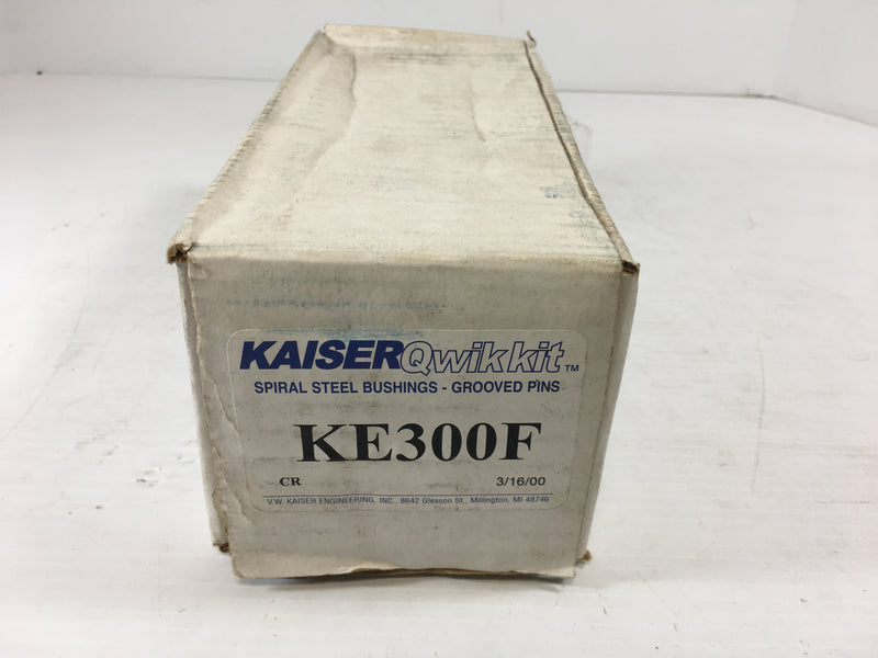 Kaiser KE300F Qwik Kit No Ream Spiral Steel Bushings Grooved Pins