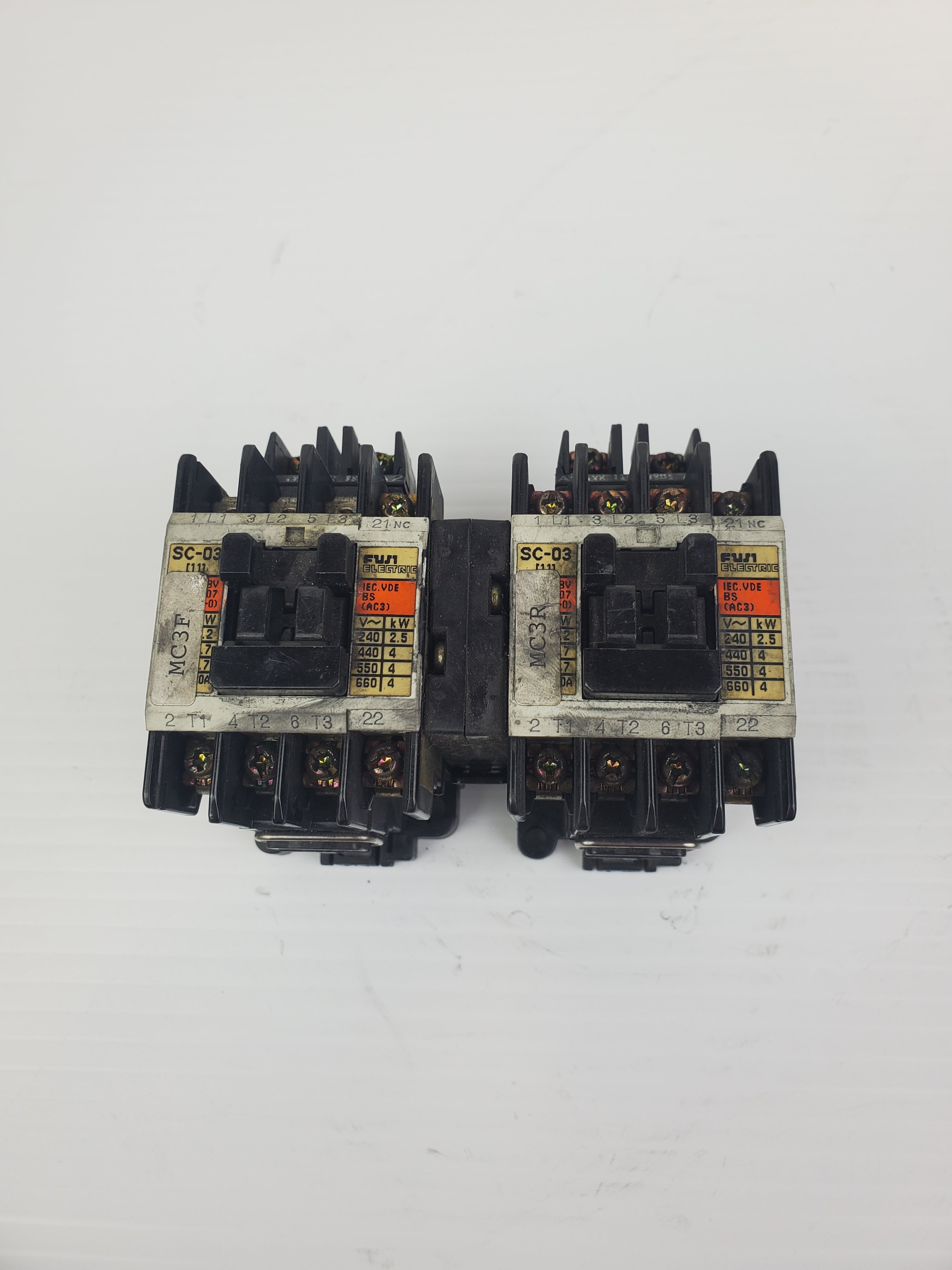 Fuji Electric 4NC0A0 Contactor SC-03 3-PH (Lot of 2)