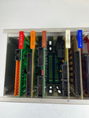 Micro-Aide 80-MB8 Circuit Board PLC Slot Rack Corecon 6 Boards