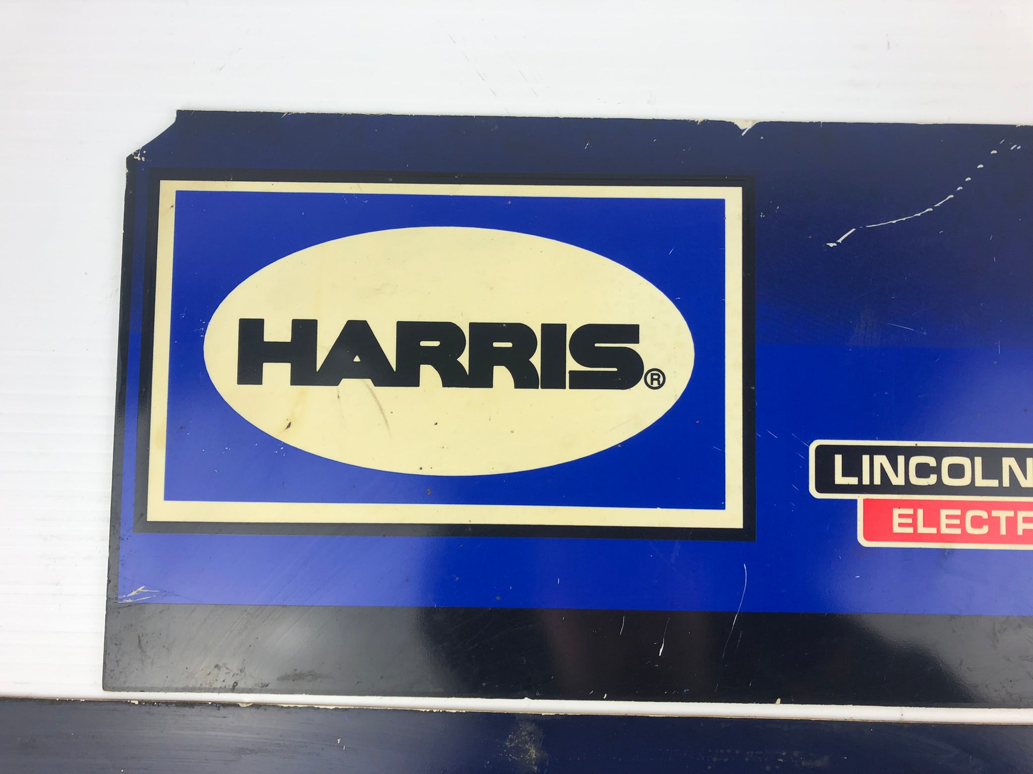 Harris Lincoln Electric Torches and Regulators Sign (2 Plastic Signs)
