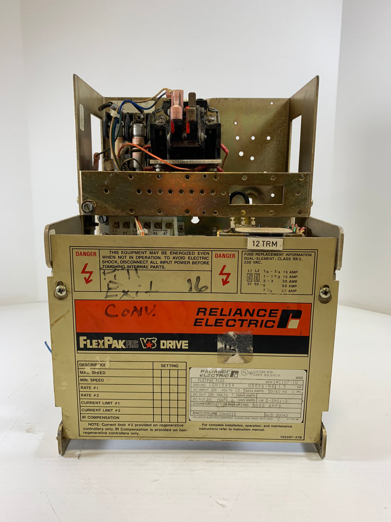 Reliance Electric 14C107-1U 1.5HP Flexpak Drive