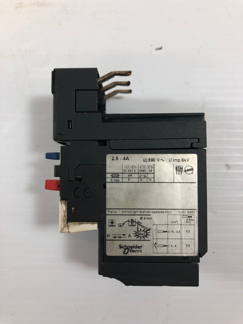 Schneider Electric LRD083 Thermal Overload Relay 2.5-4A