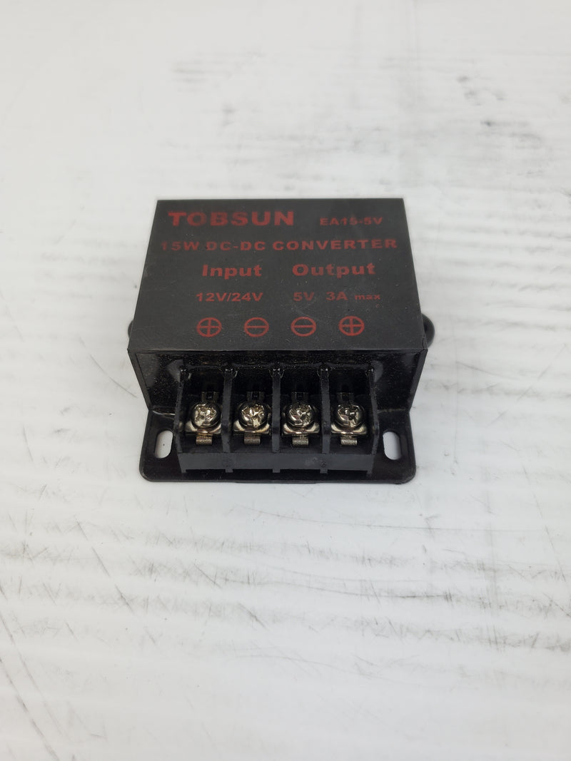 Tobsun EA15-5V 15W DC-DC Converter Input 12V/24V Output 5V/3A Max – Metal  Logics, Inc.