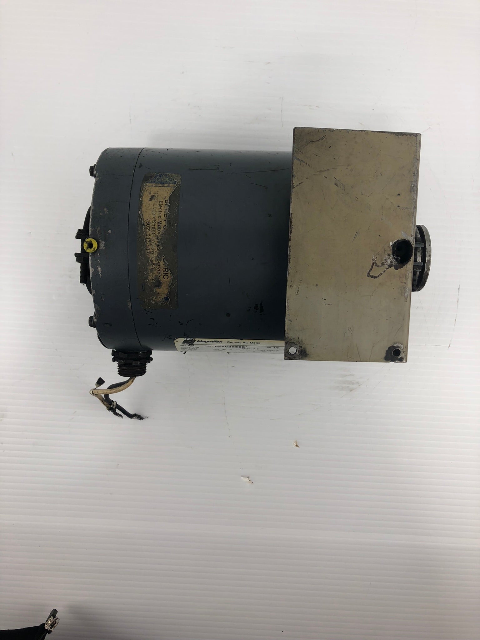MagneTek Century AC Motor 931 M-HG2R008' 1/3 HP 60 Hz 115V 1725 RPM 1 Ph Fr 48YZ
