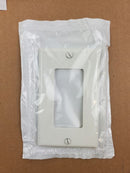 Leviton 80401-NI White Standard Thermoplastic Wallplate 1 Gang (Lot of 8)