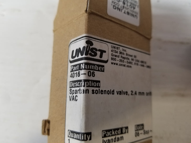 UNIST 4016-06 Spartan Solenoid Valve 120VAC 150PSI