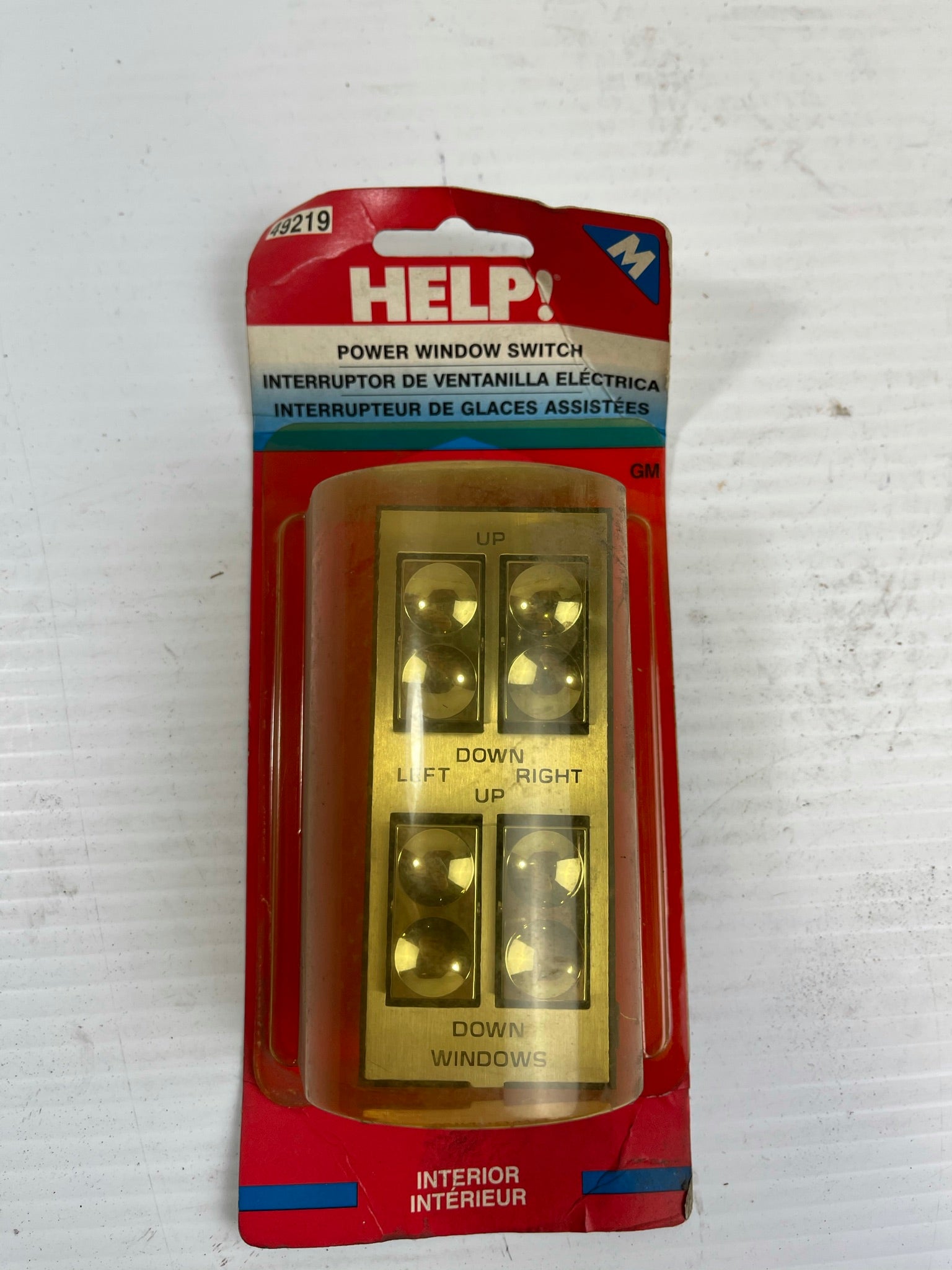 Help! Motormite Power Window Switch GM 1985 - 1991 49219