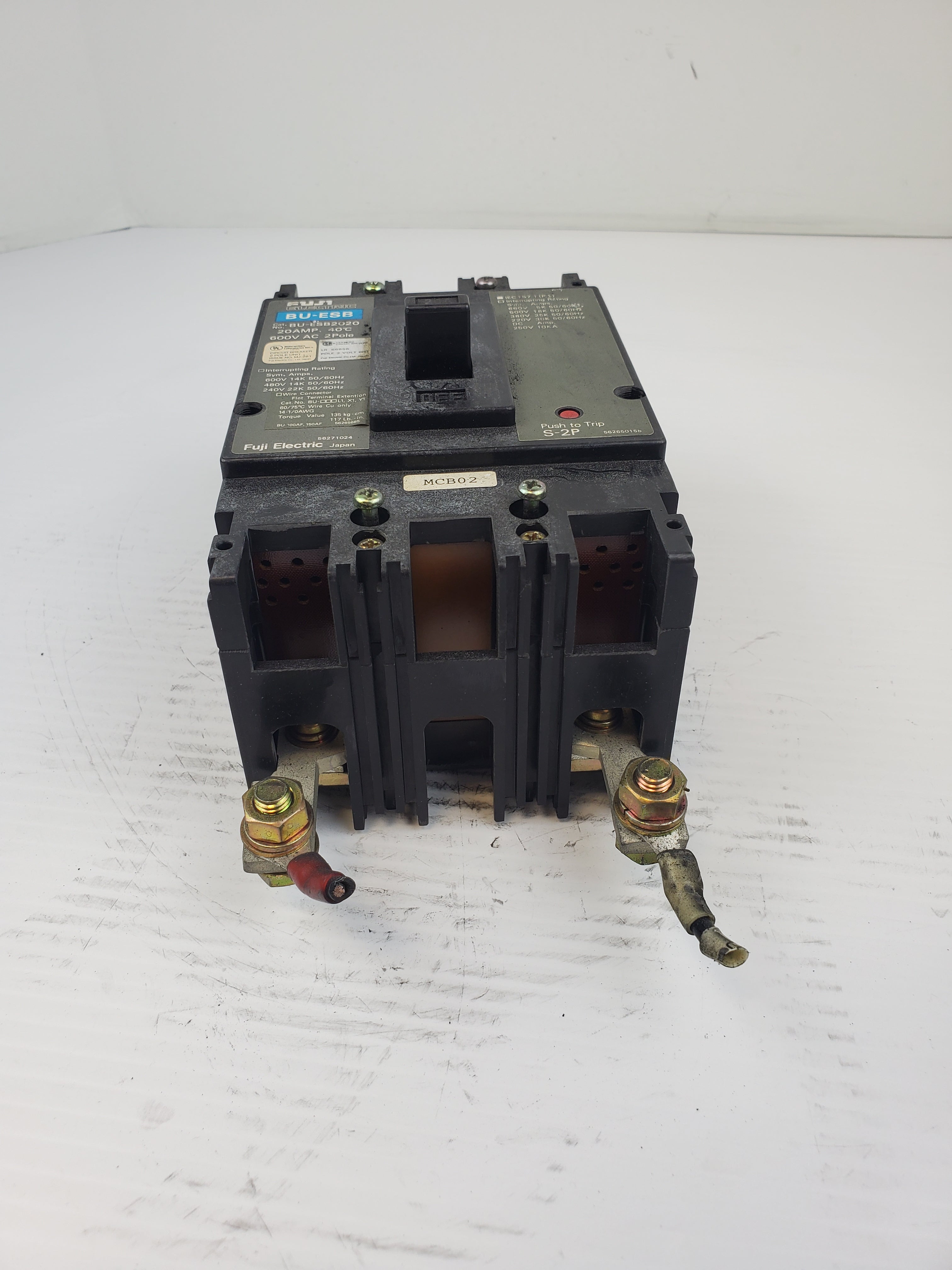 Fuji Electric BU-ESB2020 20AMP 40C 600V AC 2 Pole BU-ESB 2020